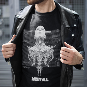 Cyberpunk Unisex Tee - METAL sizes:  Small to 3XL 100% Cotton