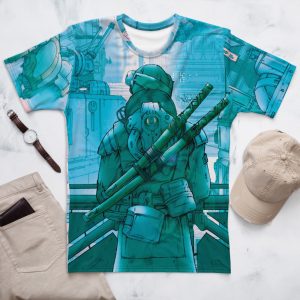 Phaeon Bridge Cyberpunk Ninja All over Print T-shirt